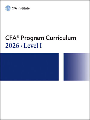 cover image of 2026 CFA Program Curriculum Level I Box Set